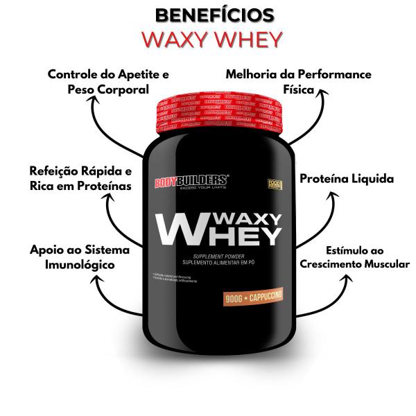 Imagem de Kit Waxy Whey 900g + Bcaa100g + Power Creatina 100g + Bio Colagen 200g + Glutamina 300g + Coqueteleira