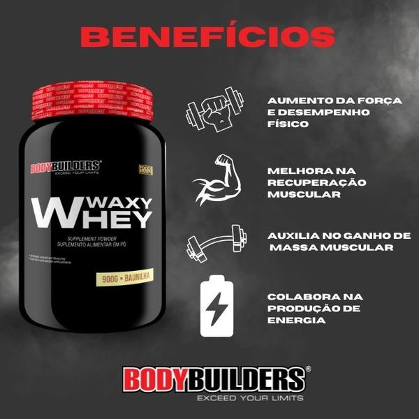 Imagem de Kit Waxy Whey 900g + Power Creatina 100g + Coqueteleira - BodyBuilders