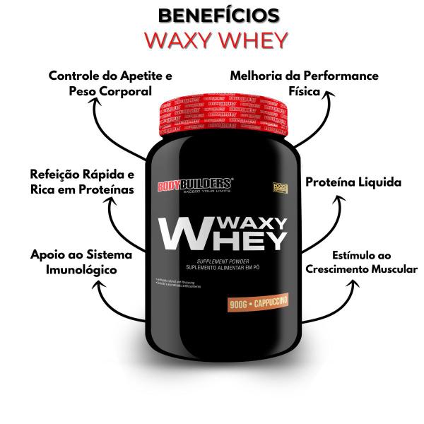 KIT Waxy Whey 900g + Thermo Start Powder 120g Limão + Coqueteleira - Bodybuilders Imagem de KIT Waxy Whey 900g + Thermo Start Powder 120g Limão + Coqueteleira - Bodybuilders