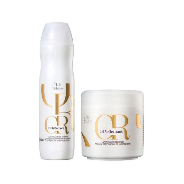 Kit Wella Oil Reflections - Sh 250 ml e Másc 150 ml - Wella Professionals Kit Wella Oil Reflections - Sh 250 ml e Másc 150 ml - Wella Professionals