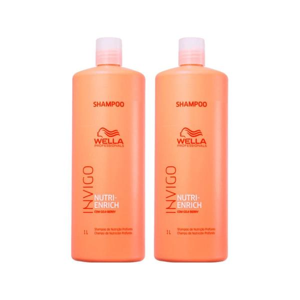 Kit Wella Professionals Invigo Nutri Enrich Shampoo 1000ml - 2 Unidades Kit Wella Professionals Invigo Nutri Enrich Shampoo 1000ml - 2 Unidades