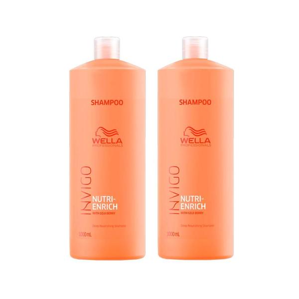 Kit Wella Professionals Invigo Nutri Enrich Shampoo 1000ml - 2 Unidades