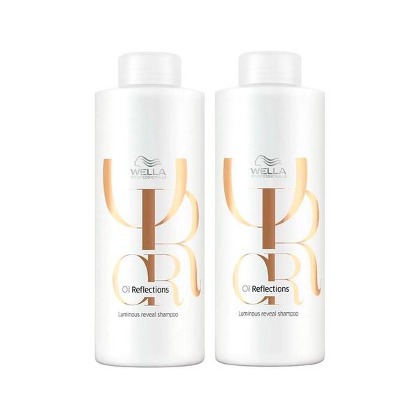 Kit Wella Professionals Shampoo Oil Reflections 1000ml - 2 Unidades Kit Wella Professionals Shampoo Oil Reflections 1000ml - 2 Unidades