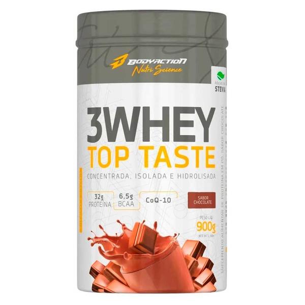 Imagem de Kit whey 3w top taste 900g body action + coqueteleira 600ml