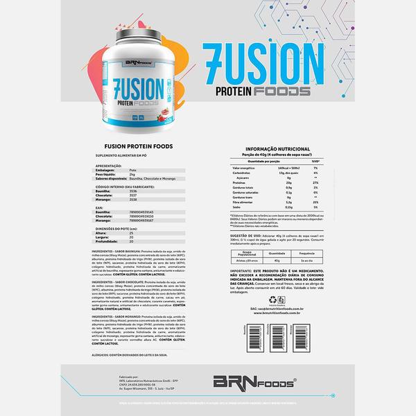 Imagem de Kit Whey Fusion Protein 2kg + BCAA 100g + Creatina 100g - BRNFOODS