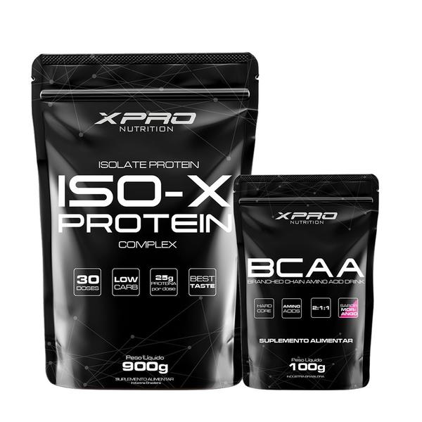 Imagem de Kit Whey ISO-X - 900g + Bcaa Drink - 100g - Xpro Nutrition