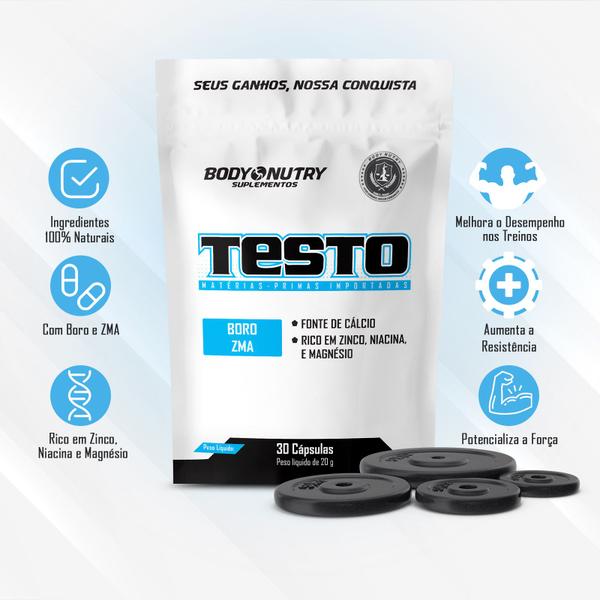 Imagem de Kit Whey Pro 900g + Testo Refil 30 Cápsulas  Proteínas de Alta Qualidade e Minerais Essenciais para Potencializar Seus Ganhos + Coqueteleira 600ml