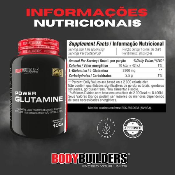 Imagem de Kit Whey Protein 500g + Power Creatina 100g + Power Glutamina 100g + Coqueteleira 600ml- Kit de Suplementos em Pó para Ganho de Massa Muscular e Força