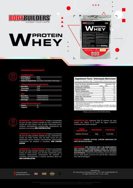 Imagem de KIT Whey Protein 500g + Power Creatina 300g + Coqueteleira - Bodybuilders