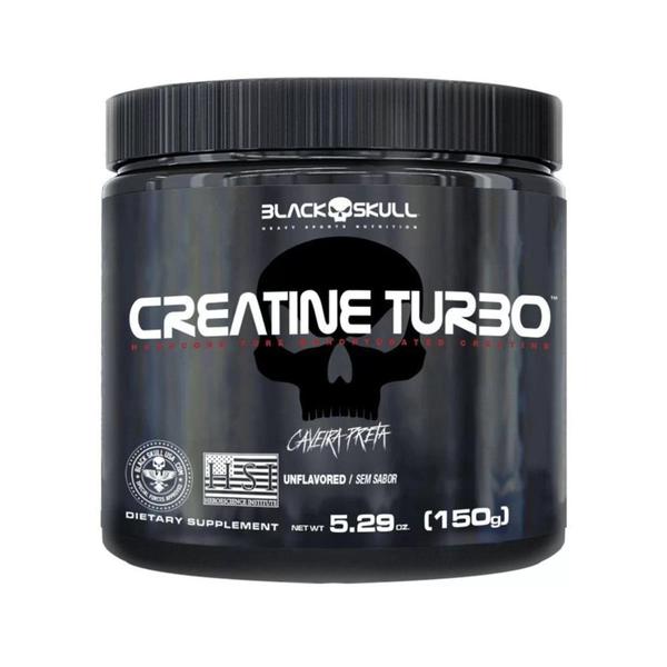 Imagem de Kit Whey Protein Black Skull Turbo 907G + Creatine Black Skull Turbo 150G