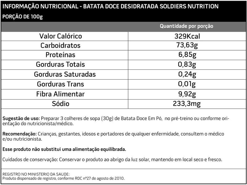 Imagem de Kit: Whey Protein Concentrado 2Kg + Batata Doce Em Pó 1Kg + Colágeno Hidrolisado 1Kg - 100% Importado - Soldiers Nutriti