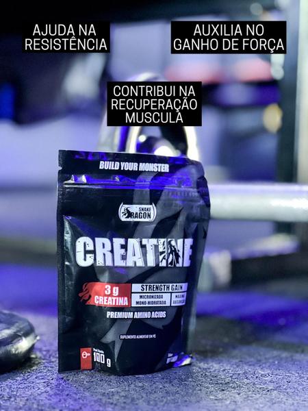 Kit Whey Protein Dragon Whey + Creatina Black + Bcaa 3000 + Regata + Coqueteleira - Snake Dragon/Furious Nutrition Imagem de Kit Whey Protein Dragon Whey + Creatina Black + Bcaa 3000 + Regata + Coqueteleira