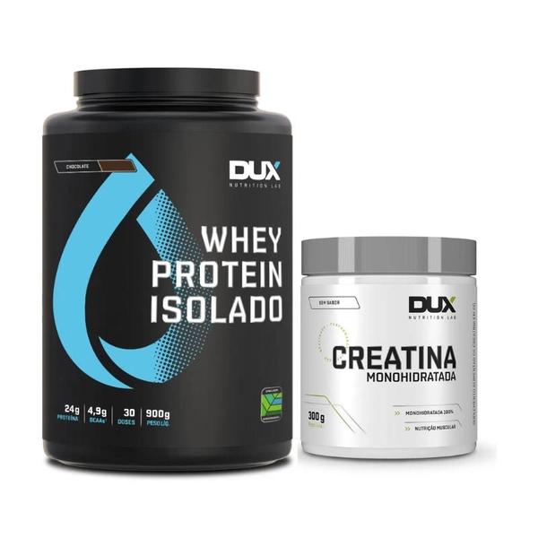 Imagem de Kit Whey Protein Isolado 900g + Creatina 300g - Dux