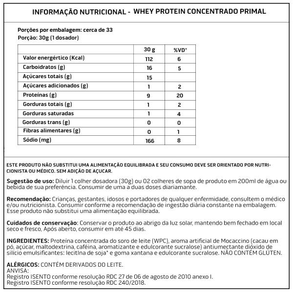 Imagem de Kit: Whey Protein Primal 1Kg 100% Importado + Creatina Monohidratada 1Kg- Soldiers Nutrition