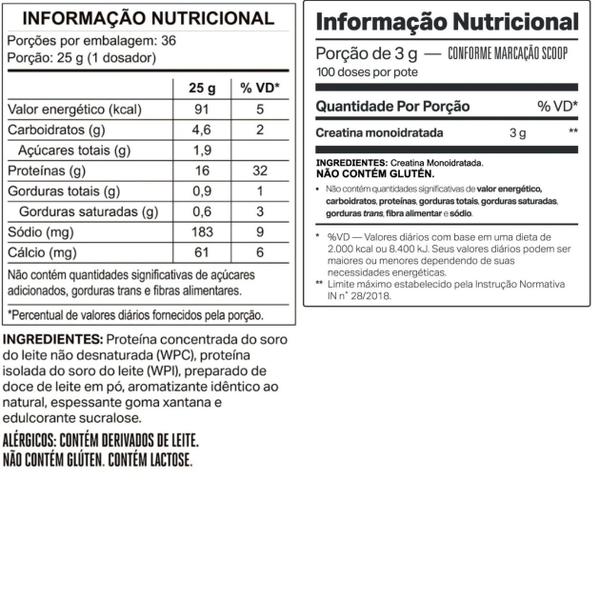 Imagem de  Kit Whey Protein Refil Wheydop X Doce de Leite 900g + Creadop Sport - 300g