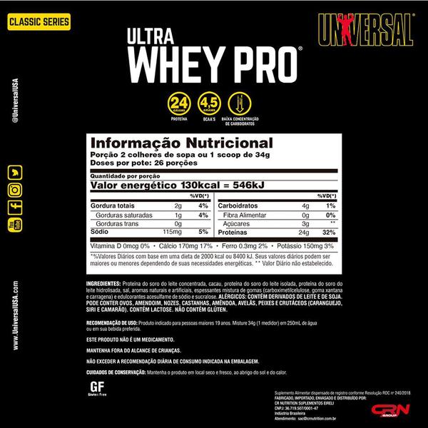 Imagem de Kit Whey Ultra Whey Pro 900g + Coqueteleira 600ml - Universal