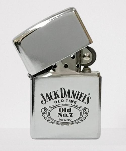 Imagem de Kit Whiskey Jack Daniel's Honey 1.000ml com 1 Isqueiro Cromado Tipo Zippo Personalizado Jack Daniels