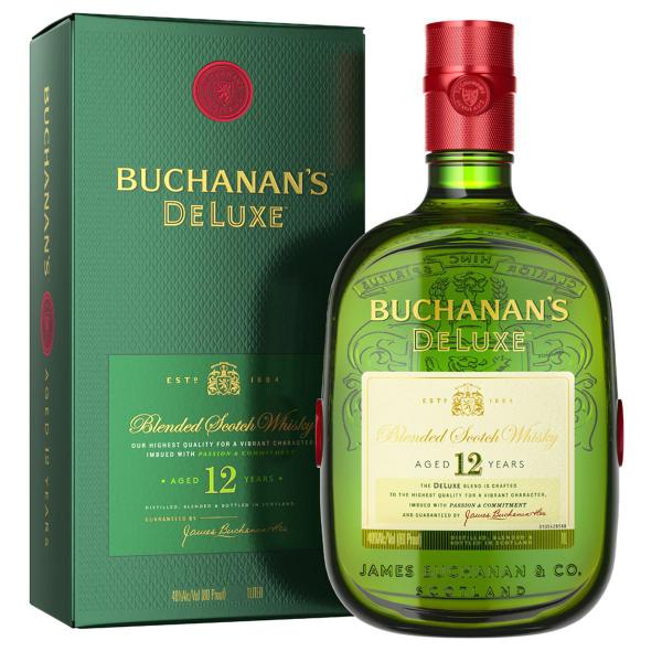 Imagem de Kit Whisky Buchanan's Deluxe 12 anos Blended 1L 2 unidades