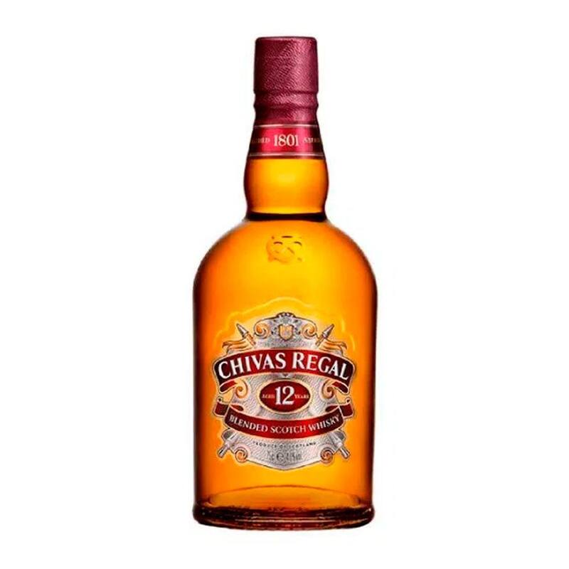 Kit Whisky Escocês Chivas Regal 12 anos 750ml com 2 unidades