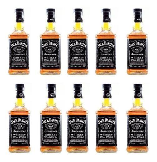 Imagem de Kit Whisky Jack Daniel'S Combo Padrinhos 10 Garrafas 375Ml