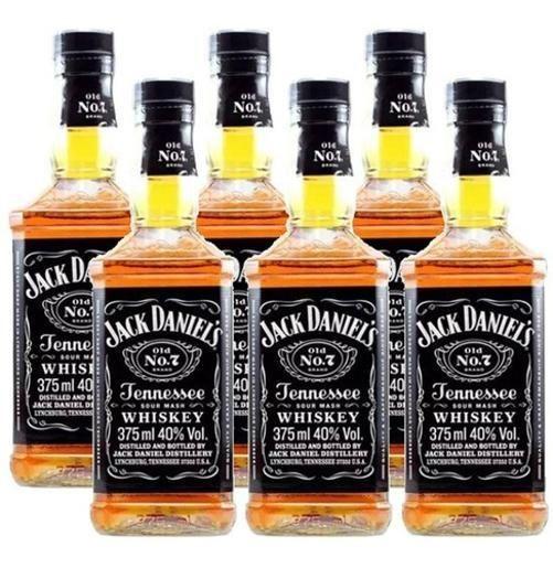 Imagem de Kit Whisky Jack Daniel'S Combo Padrinhos 6 Garrafas De 375Ml