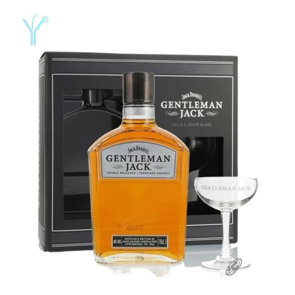 Imagem de Kit Whisky Jack Gentleman Tennessee 700ml com taça