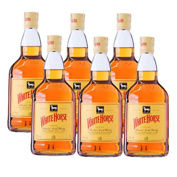 Imagem de Kit Whisky White Horse 1000Ml - 6 Unidades