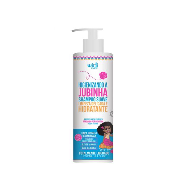 Imagem de Kit Widi Care Jubinha Infantil Shampoo, Condicionador, Creme de Pentear Levinho, Spray Desembaraçante