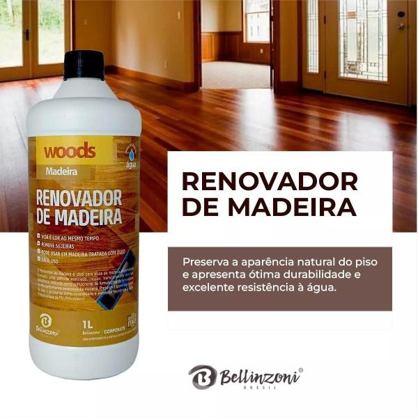 Imagem de KIT Wood Limpa e renova madeiras - Pisos e laminados- remove sujeira - Bellinzoni