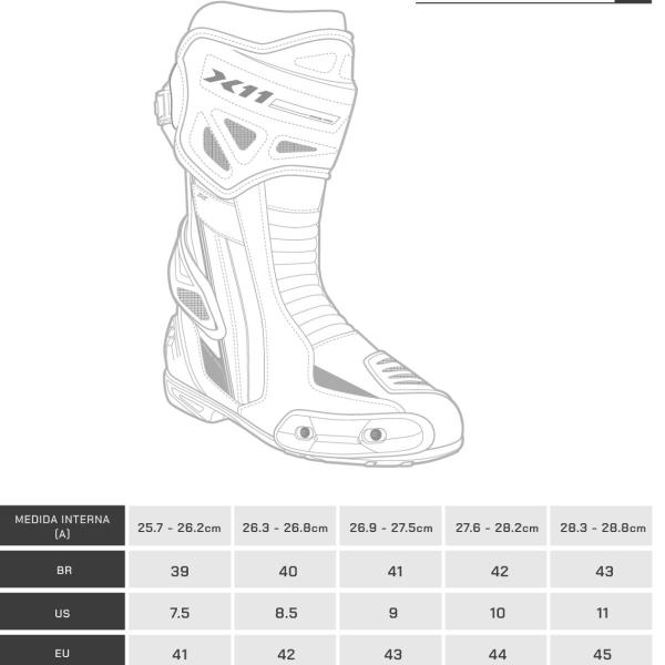 Imagem de Kit X11 Macacão Apex Luva Racer 2 Tricolor Bota Race Pro