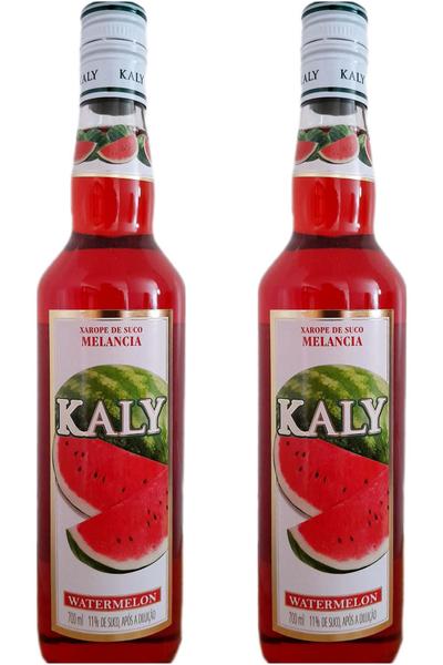 Imagem de Kit Xarope Kaly de Melancia Watermelon 700ml 2 unidades