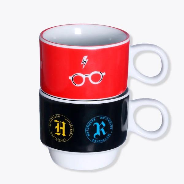 Imagem de Kit Xicaras Com 2 Peças E Suporte Harry Potter 150 Ml