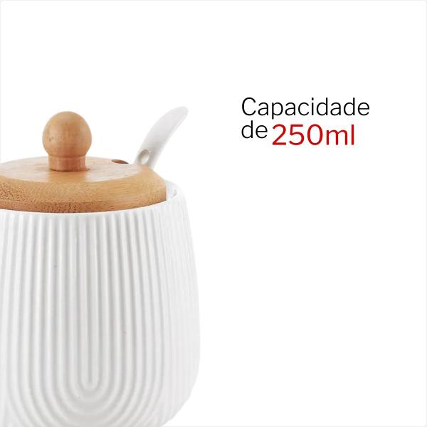 Imagem de Kit Xícaras de Café 90ml Com Açucareiro 360ml Oásis 5 Peças