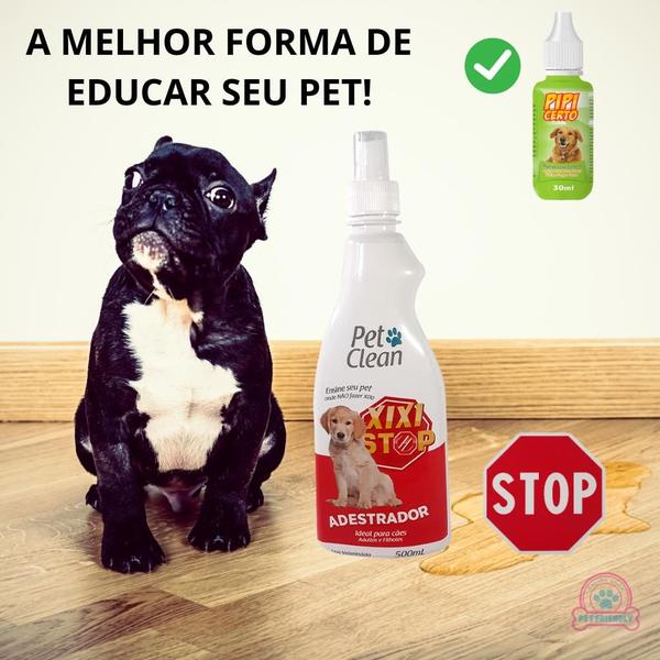 Imagem de Kit Xixi Stop + Xixi Aqui Pet Clean 500 mL para Cães e Gatos