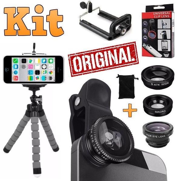 Imagem de Kit Youtuber Microfone Mesa Profissional Lapela Tripé 2,10m Universal Celular Iluminador Ring Light Luz Led Colorido Rgb