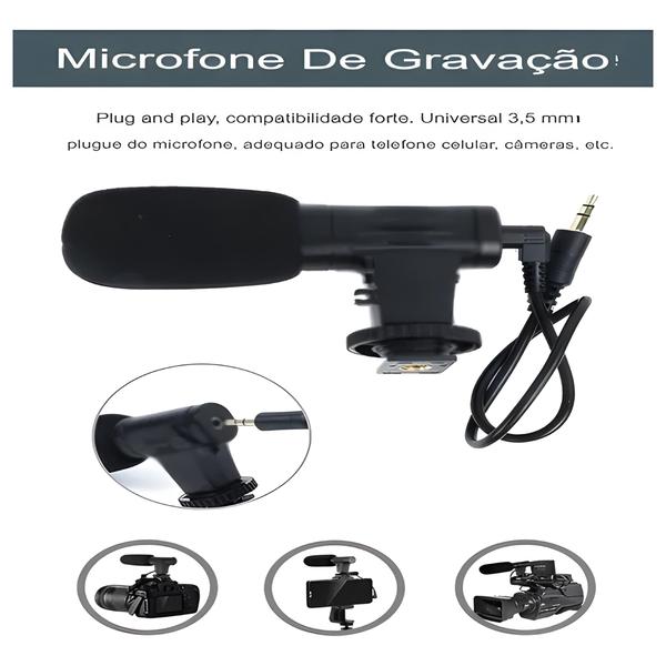 Imagem de Kit Youtuber para Celular ou Camera com Led para Live Gravação com Microfone e Tripé Iniciante