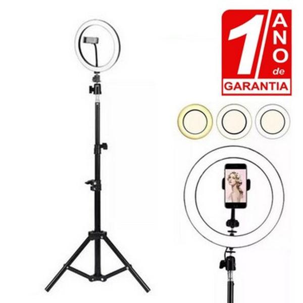 Imagem de Kit Youtuber Ring Light 26cm + Bastão Selfie + Kit Lente