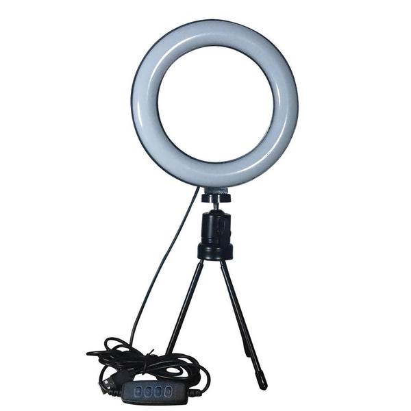 Imagem de Kit Youtuber Ring Light 6 Polegadas 16Cm + Tripé 1,20M