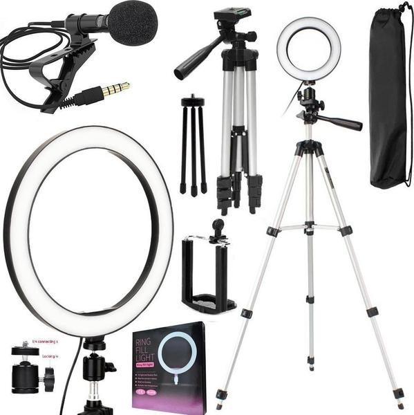 Imagem de Kit Youtuber Ring Light Pedestalpara Gravação Vídeo Celular