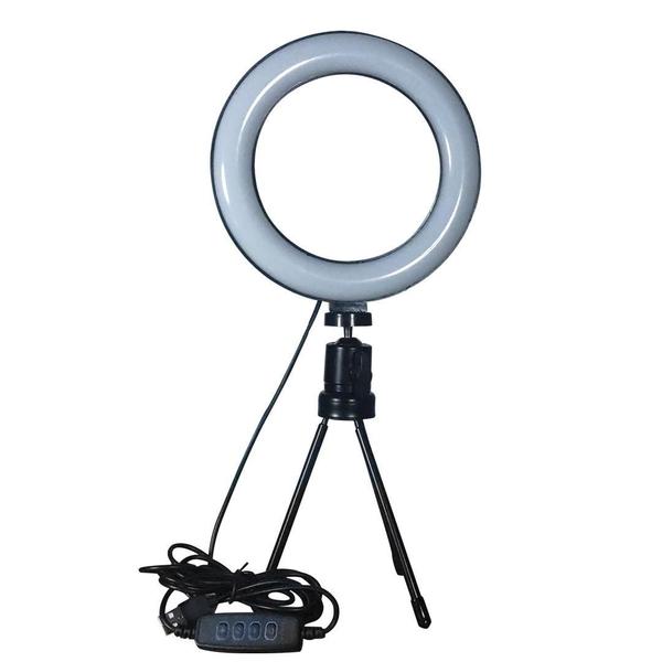 Imagem de Kit Youtuber Tripé 1,10M + Microfone Lapela + Ring Light