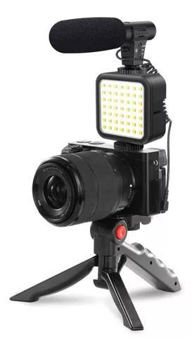 Kit Youtuber Tripé Celular Led Microfone AY-49 - Rhos Imagem de Kit Youtuber Tripé Celular Led Microfone AY-49