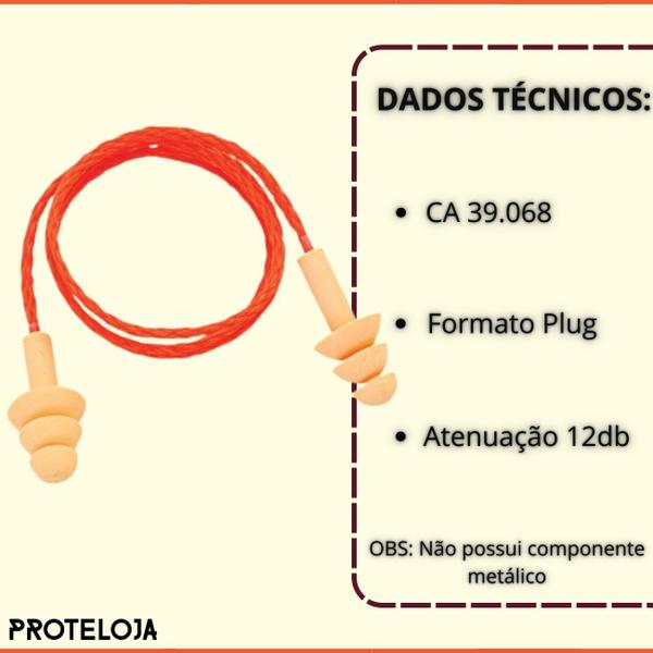 Imagem de Kit10 protetor auricular silicone