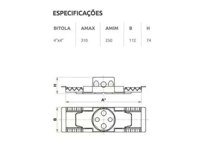 Imagem de Kit12 Caixas De Luz Suporte P/laje Tigre De 25cm-31cm Lajota