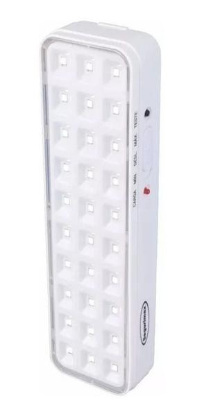 Imagem de Kit2pcs-lâmpada Luminária  De Emergência 30 Leds Litio Slim