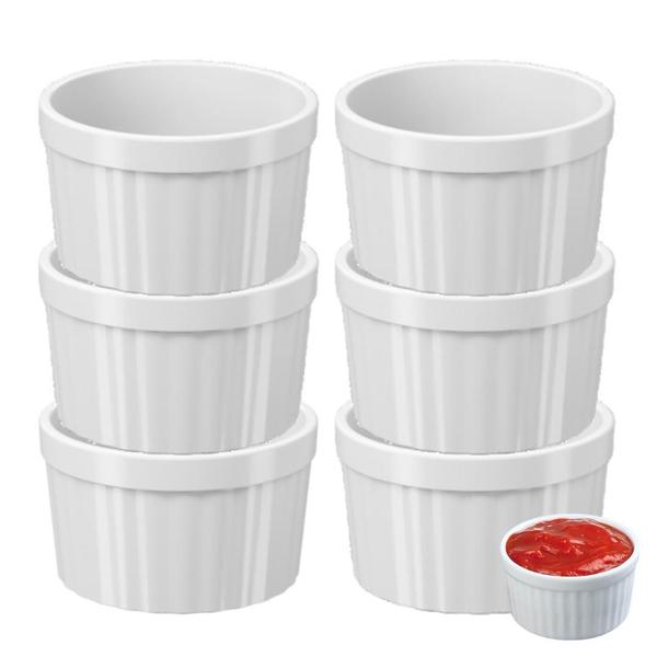 Imagem de Kit6 Molheira Ramekin Potinhos Pote Molho Petisco Coza 150Ml