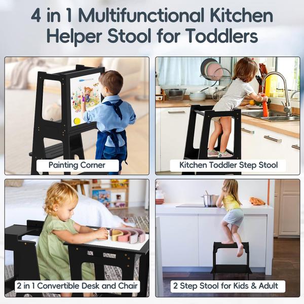 Imagem de Kitchen Step Stool Helper BuedeHai Toddler Learning Tower