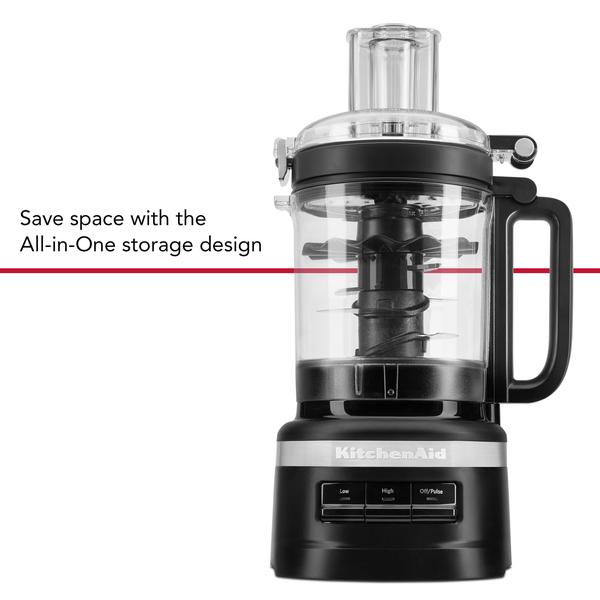 Imagem de KitchenAid 9 Cup Processador de Alimentos, Preto Fosco