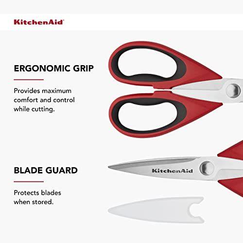 Imagem de KitchenAid All Purpose Shears com Baia protetora, 8,72 polegadas, vermelho