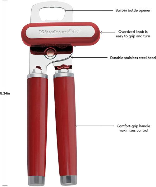 Imagem de KitchenAid Classic Multifunction Can Opener, One Size, Red 2