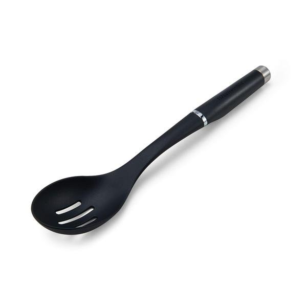 Imagem de KitchenAid KO004OHOBA Gourmet Nylon Slotted Spoon, One Size, Black